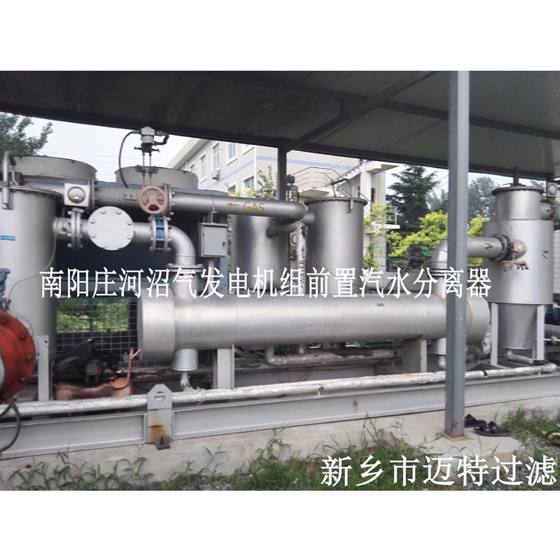 河南南陽垃圾沼氣發電廠燃燒機前氣體處理模塊，